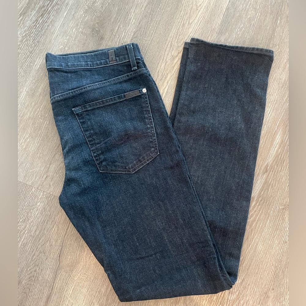 7 For All Mankind Men’s Jeans Slimmy 33x32 Dark Wash Like New
